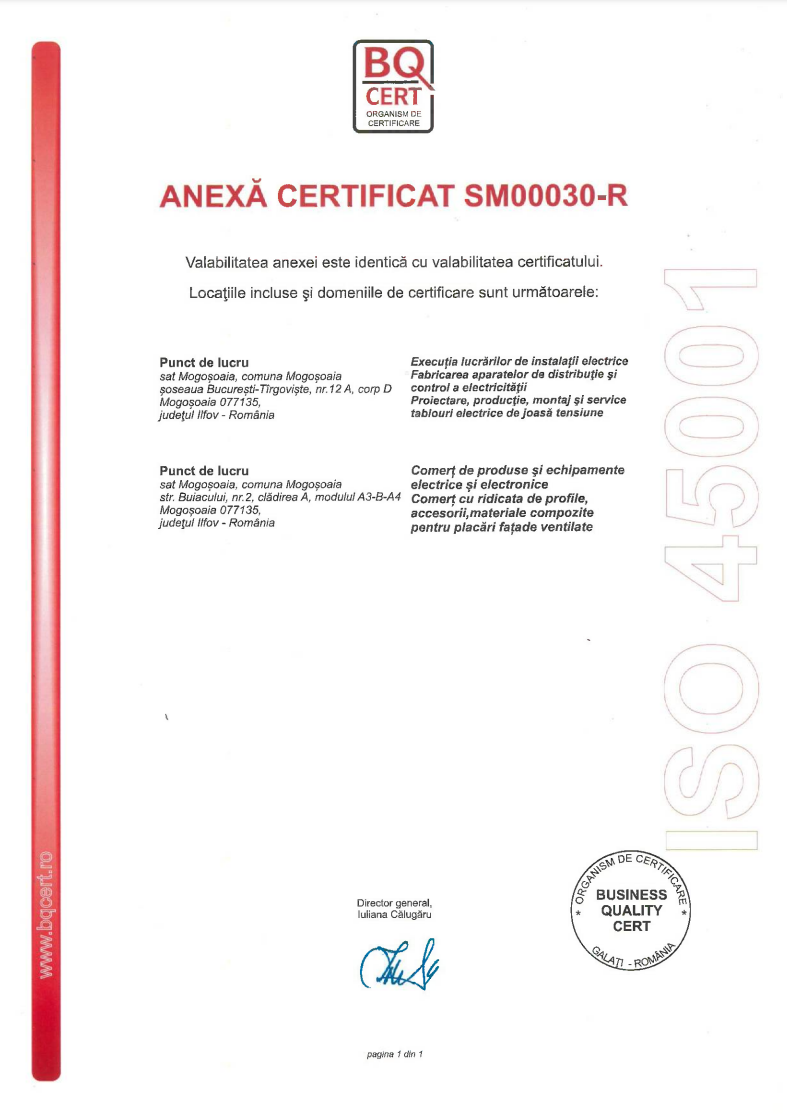 Anexa Certificat 